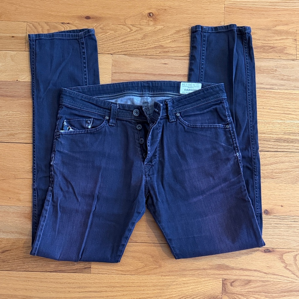 Diesel Darron Dark Indigo Button-Fly Jeans